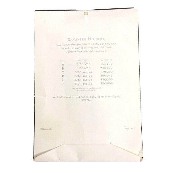 Lane Bryant Daysheer Plus Size D Pantyhose 3X Off White Invisible Reinforced Toe - Picture 2 of 3